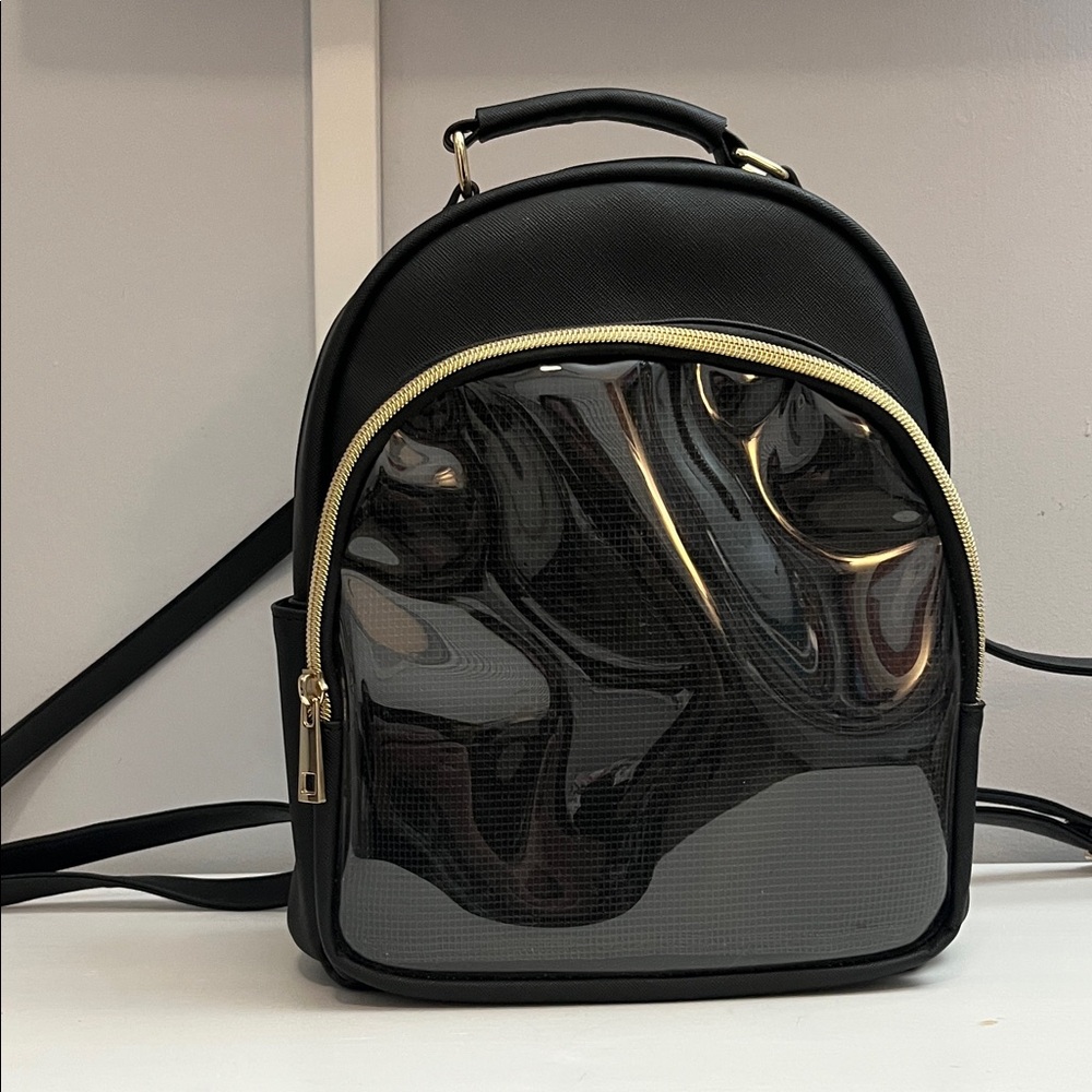 Black and Gold Women's Backpack